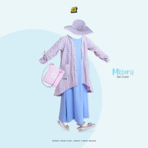 Setelan Cardigan Anak Perempuan Umur 3 - 14 Tahun Misora Baju Muslim Anak Perempuan 3 Tahun 8 Tahun 10 Tahun 12 Tahun Murah