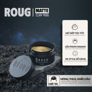 Sáp Vuốt Tóc ROUG Đen & Trắng VER 4 – Giữ Nếp Chuẩn Salon Tạo Kiểu Đẳng Cấp Nam Giới