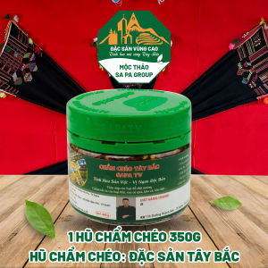 1 LỌ GIA VỊ CHẨM CHÉO VỊ TÊ CAY - SAPATV 350G - Đặc Sản Tây Bắc Sa Pa