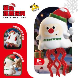 2Pcs Christmas Magical Dancing Santa Elk Christmas Party Decoration Gifts Childrens Clockwork Toys Dancing Reindeer Baby