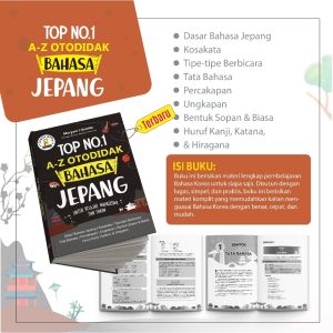 ( DAPAT TIGA BUKU ) BUKU BAHASA JEPANG TOP NO 1 A - Z OTODIDAK BAHASA JEPANG