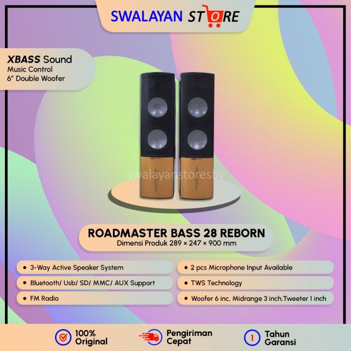 SPEAKER AKTIF ROADMASTER BASS 28 REBORN GARANSI RESMI Lazada