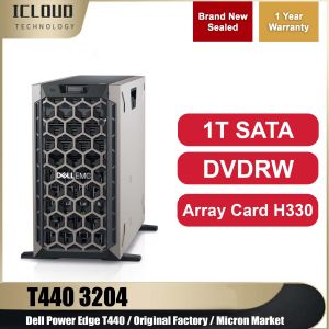Tower Server/ Dell Power Edge T440 3204 / 1T SATA Personal / DVDRW/Original Factory/ Micron Market/Magnesium/Array card H330