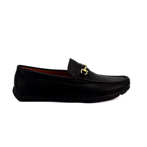 Mens Loafers Casual Business Sandals PU LeatherMX 23970 Black/Dark Brown C48