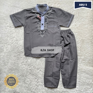 Baju Stelan Koko Kurta Anak Bahan Katun Halus dan Lembut Usia 2 - 10 Tahun