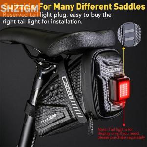 [COD] SHZTGM กระเป๋าทรงอานรถจักรยานกันน้ำได้แฟชั่นกระเป๋าอานจักรยานเสือหมอบกระเป๋าใส่เครื่องมือจักรยานแถบสะท้อนแสงอุปกรณ์เสริมสำหรับจักรยานเสือภูเขา