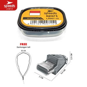 SPEEDS Peluit Wasit Pluit Treble Whistle Olahraga Periwitan Sport 120db + Lanyard Tali 007-15