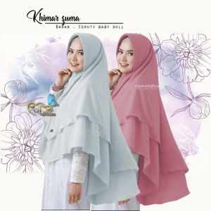 Kerudung Terbaru 2022 Khimar 2 Layer Jumbo Ceruty Kerudung Syari Jumbo 2 Layer Ceruty Hijab Khimar Syari Jumbo Kekinian Jilbab Jumbo Ceruty Babby Doll Zuma Z1