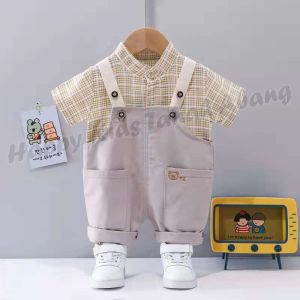Baju Kodok/Kemeja anak laki-laki/kemeja Balita/pakaian anak laki-laki /Setelan overall anak laki-laki kekinian