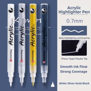 FCWEVOLA Highlight Waterproof White Pen