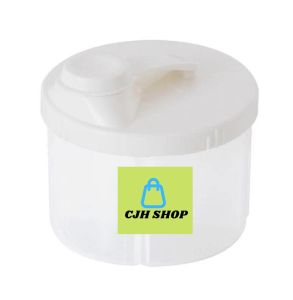 CJH SHOP 4 Compartments Formula Dispenser Newborn Milk Powder and Baby Food Organizer Storage Box