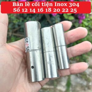 Bản Lề Cối Tiện Inox 304 Ø 12 14 16 18 20 MM | Phụ Kiện Cửa Sắt Cửa Gỗ Gia Công Cơ Khí