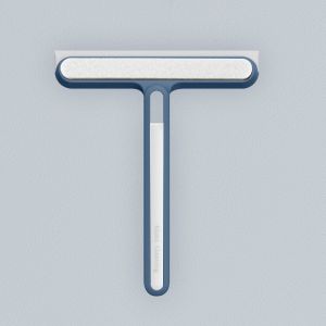 3 In 1 Multifunctional Glass Wiper Spray Bottle Sponge Brush Window Scraper Silicone Mirror Wiper