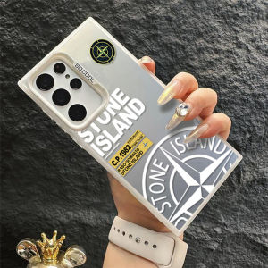 Phone Case For Funda Samsung Galaxy S24 S23 S24Ultra S23Ultra Stone Island Printed Capas Note 20 Ultra Note20 S23FE Phone Casing Lens Protection Shockproof Protective Cover TPU PC Back Capas S24Plus S23+