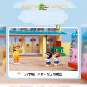 Đồ Chơi Xếp Hình Shin Cậu Bé Bút Chì Qman Keeppley Lắp Ráp Trường Mẫu Giáo K20611
