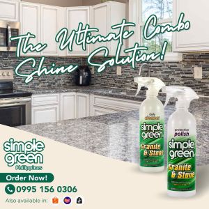 SIMPLE GREEN GRANITE STONE CLEANER AND POLISH (2PCS)