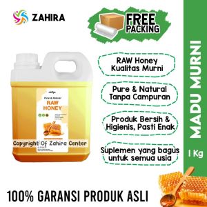 Madu Murni ASLI 1KG RAW HONEY Multiflora Premium Natural Untuk Suplemen Kesehatan Original Alami