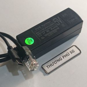 Cáp POE Splitter từ 48V ra 5V đầu cắm RJ45 nguồn đầu cắm Type C cho Camera