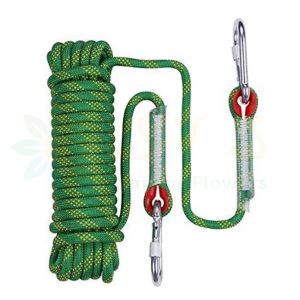 SFS*Professional Outdoor Climbing/Hiking Rope Safety Rescue  Escape Utility Rope ( 10m 20m ) with 2 climbing buckles 20m/10m 10mm Utility Rope