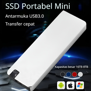 SSD Portabel Super Tipis 1TB SSD Eksternal USB 3.2 Type-C Kecepatan 550MB/s Kompatibel dengan PC Laptop dan PS5 SSD Portabel 1TB V-Gen SSD Eksternal
