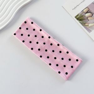 BNUE1 Adjustable Polka Dot Headband Elastic Stretch Sport Headscarf Fashion Charm Yoga Elastic Hair Band For Women