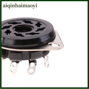 aiqinhaimaoyi 1Pc 8Pin Bakelite Tube Socket Base S8WPF Bakelite Gilded For KT88 6550 6SN7 EL34 Vacuum Tube Amplifier