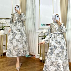 MIDI DRESS TERBARUUUUUUUOMPI BURKAT CERUTY BABYDOLL KEKINIAN