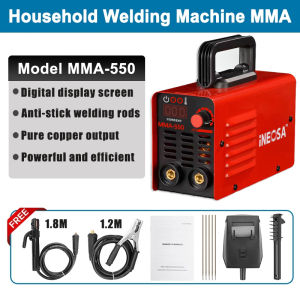 MMA-999 Welding Machine 220V High Quality Portable Home MIG/MMA/TIG 3IN1 Heavy Duty and High power inverter Quality Gasless Welder Inverter Welder IGBT Mig Welding Machine Mini Weld Electric Welding Machine Set Power Tools Welding Tools