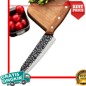 Tempat Kami - ORIGINAL Pisau Pemotong Daging Ikan Tuna Japan Asli Super Tajam Pisau Dapur Jepang Dari Baja Untuk Fillet Ayam Terbaru HANMANAIFU-ICHI 6 Inch Santoku