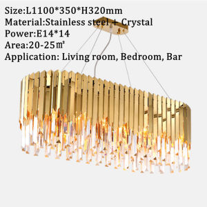 Modern Ceiling Lamp Stainless Steel Solid K9 Crystal LED Ceiling Lights Living Room Bedroom  Lamps Smart Ceiling Lamp