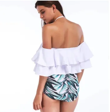 Off the shoulder swimsuit hotsell two piece