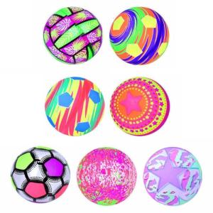 Glowing Rubber Ball Inflatable LED Football Kick Ball Soft Outdoor Night Toy Boys Girls Kids Fun Sports Activity Toy