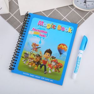 Buku Gambar Magic Book Water Tanpa Cat Buku Warna Ajaib Anak-Anak Gambar Kartun Buku Edukasi Magic Coloring Book