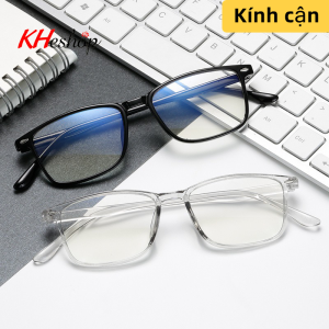 Kính Cận Thị đủ độ từ -0.0 - -6.00 tròng TR90 đập không méo bẻ không vỡ chống bức xạ UV400 và ánh sáng xanh bảo vệ mắt mã Y806 - kheshop