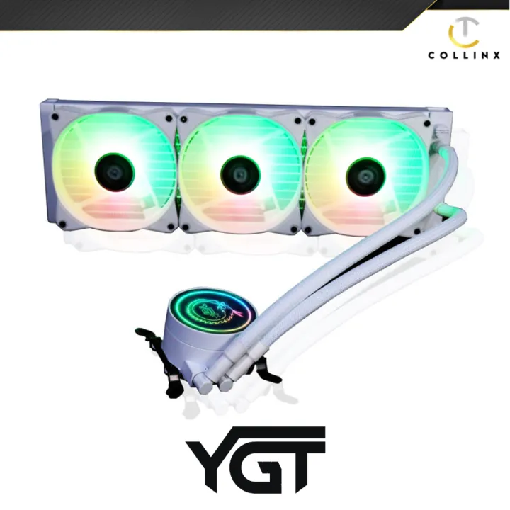 YGT DF-360 Deep Frost AIO CPU Cooler Triple Fans AIO High Quality  Best Recommended 360 High-Quality Teflon-Coated Pipes Low Density Fins 