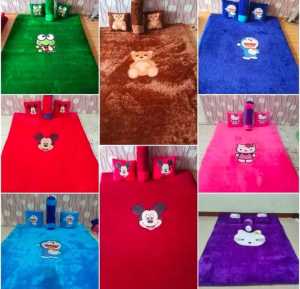Surpet karakter bulu rasfur led/ Kasur karpet karakter bulu rasfur/ kasu lantai bulu / Kasur Bulu Rasfur / Surpet Bulu Halus / Surpet Karakter Terlaris ukuran 140x175 / kasur karpet bantal 2 guling 1 / bayar di tempat/ (COD)