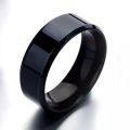 Cincin Titanium Pria Wanita Keren Unisex Hitam Titanium Grade A Stainless Steel 316L Korea-Cincin Hitam Polos Stainless Steel Korea Keren-Cincin Anti Karat Anti Luntur -Cincin Keren Hitam Termurah. 