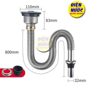 XI PHÔNG Bộ Ống Xã Bồn Chậu Rửa Chén Đôi 2 Hộc và Đơn 1 Hộc Inox Và REVIEW HƯỚNG DẪN CÁCH LẮP ĐẶT