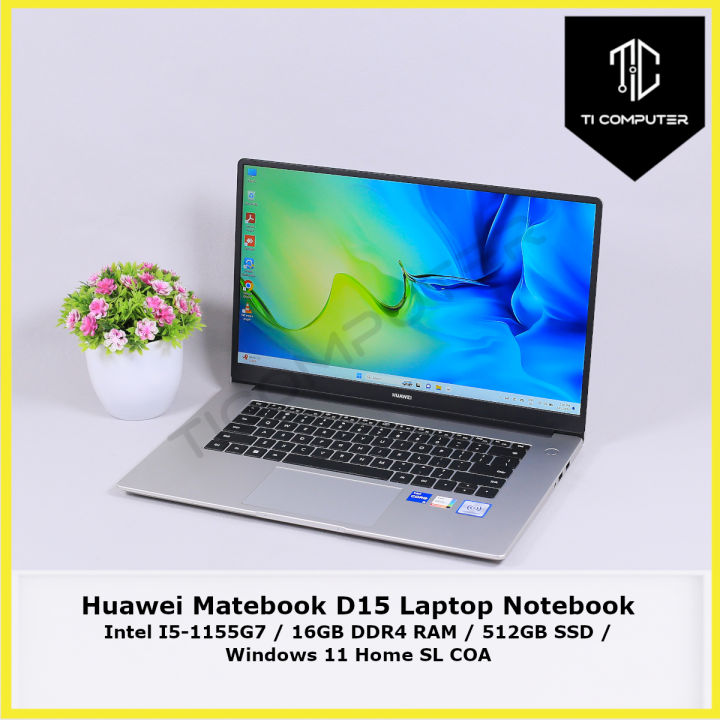 Huawei Matebook D15 Intel I5-1155G7 2.4GHz 16GB DDR4 RAM 512GB SSD ...