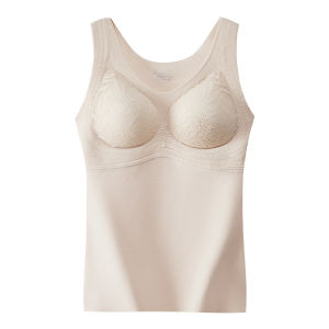 ali Áo Ba Lỗ Giữ Nhiệt Áo Lót Lót Ren Nhung Đức Lụa Lông Dê Lót Nhung Dày Dặn Có Đệm Ngực Áo Lót Liền Mạch Áo Mặc Trong