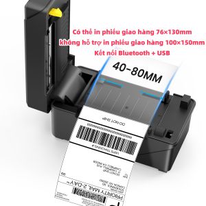 Máy In Nhiệt FlashLabel A318 In Khổ A7 In Đơn Hàng Phiếu Gửi Minicode Logo Tự Dán