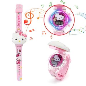 Kids Watch with Music and Light lron Man Cartoon Watch for Girls Digital Watch Flip Watch Toy