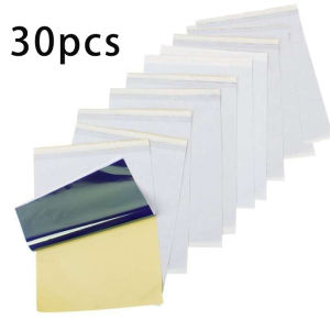 50pcs Tattoo Transfer Paper Supply Tracing Copy Body Art Tattoo Stencil Copie Carbon For A4 Transfer Paper Copier Supplies Reusable Thermal Carbon Transfer Stencil Paper DIY Tattoo Tracing Paper for Transfer Supplies Tattoo Machine Accessories