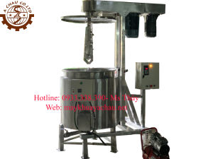 Máy đồng hóa- nhũ hóa thực phẩm 100 lít- Khung inox
