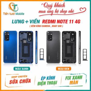 Vỏ Lưng + Sườn Redmi Note 11 4G Xiaomi Kèm Kính Camera