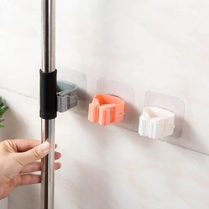 ที่แขวนไม้กวาด ที่แขวนไม้ถูพื้น ที่หนีบไม้กวาด ติดผน ไม้ถูพื้น อุปกรณ์จัดเก็บไม้ถูพื้น ที่เก็บไม้กวาด ที่แขวนติดผนัง ไม่ต้องเจาะ