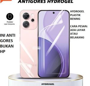 HYDROGEL OPPO RENO 14 5G RENO 14F 5G RENO 14 PRO RENO 13 5G 13F 4G 13F 5G FULLSET 2in1 Anti gores clear bening bagian depan dan belakang screen guard dan anti jamur skin garskin