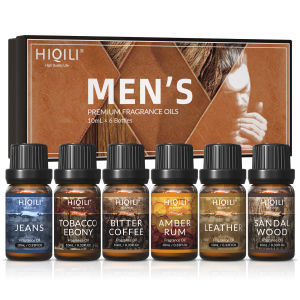 HIQILI Mens Fragrance Oils Set Essential Oils for Aromatherapy Pure Perfume Oil Aroma Oil for Car Diffuser Candles Making2026