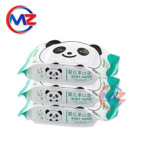 3 Packs (80 Wipes per Pack) Baby Corp Panda Organic Baby Wipes with Aloe Vera Extract