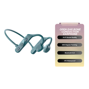 [BUY 1 TAKE 1] Bone Conducting Headset Sport Headset Waterproof Sweatproof Wireless Earphones for Running Cycling Hiking Gym Climbing Usual